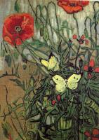 Gogh, Vincent van - Poppies with Butterflies
